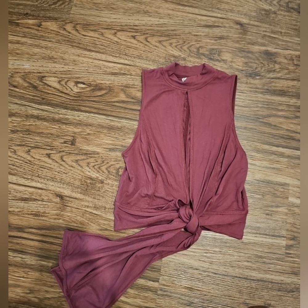 Free People Intimately Mock Neck Front Tie Cami
